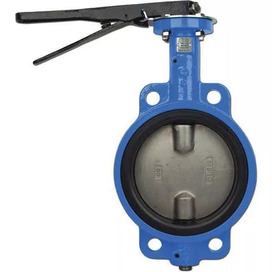 10" WAFER STYLE BUTTERFLY VALVE- DUCTILE IRON BODY/DISC W/ BUNA SEAT